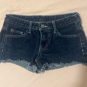 Brandy Melville dark wash shorts